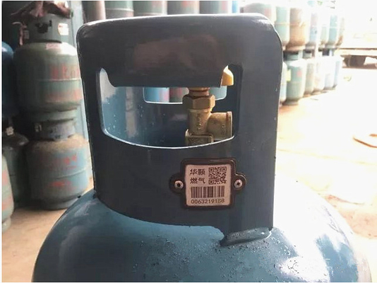 Pelacakan Tag Silinder Gas Keramik Logam Dengan Teknologi Kode Batang