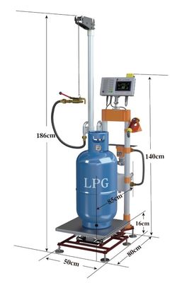 Mesin Pengisian Silinder Gas LPG Nirkabel Semi Otomatis 180kg