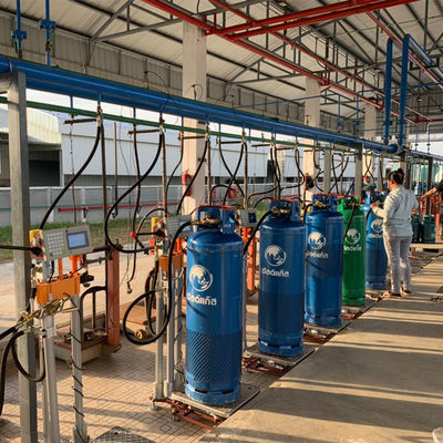 Skala Pengisian LPG Bukti ledakan Silinder pengisian otomatis untuk tabung gas rumah tangga Thailand