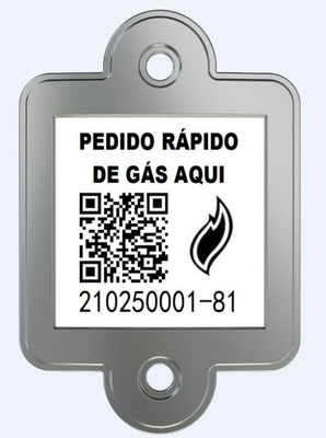 Tag Barcode Pelacakan Silinder LPG Tahan Gores Anti Pembakaran