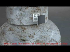 Metal Ceramic Barcode Tag LPG Cylinder Tracking OEM Waterproof