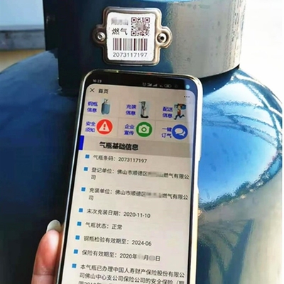 Barcode Silinder LPG Permanen 800 Derajat Tahan Suhu Tinggi