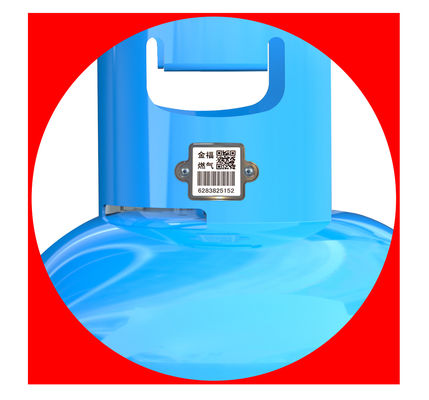 penjualan panas tahan gores UID QR 304 barcode silinder gas glasir baja