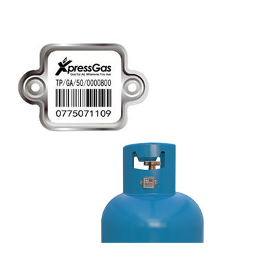 Bahan Khusus Perlindungan Uv QR Scan Cylinder Barcode Diterapkan Untuk Liquefied Gas