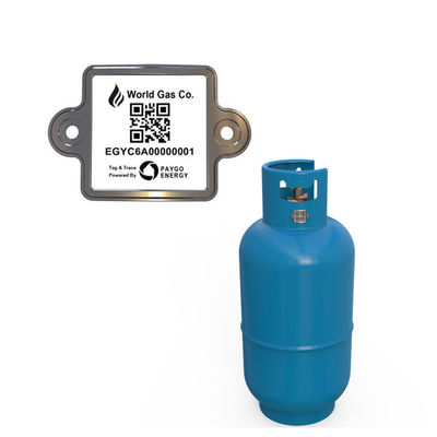 Label Barcode Silinder Silinder Permanen untuk Melacak Botol Data Gas Memoty Cukup Besar