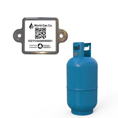 LPG Cylinder Bar Code Label Digital Indentity Cukup Memindai Dengan PDA atau Ponsel