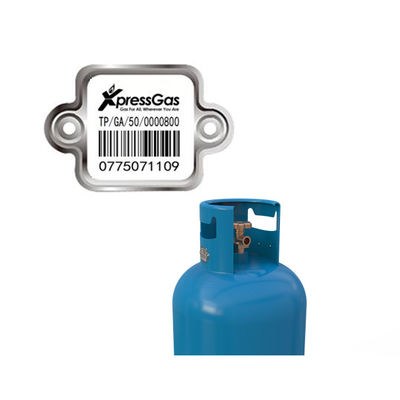LPG Cylinder Bar Code Label Digital Indentity Cukup Memindai Dengan PDA atau Ponsel