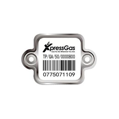 LPG Cylinder Bar Code Label Digital Indentity Scan Bendable Anti-UV Ex-proof