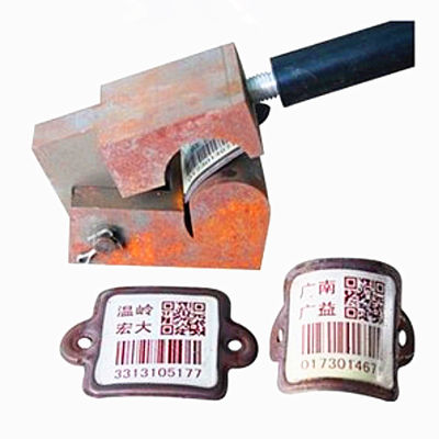 baik bendability Cylinder Bar Codes Tag QR tahan gores cepat Scanning By PDA atau Mobile