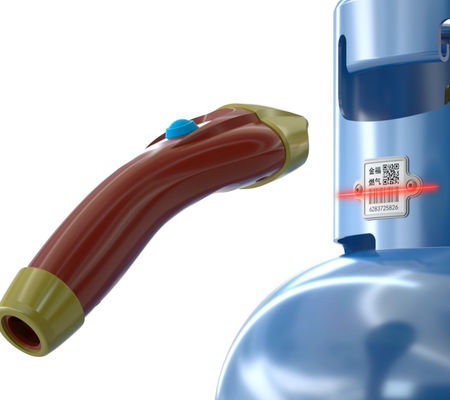 Label Kode Batang Silinder  Ketahanan Suhu Tinggi 1900F Untuk Mengelola Silinder LPG