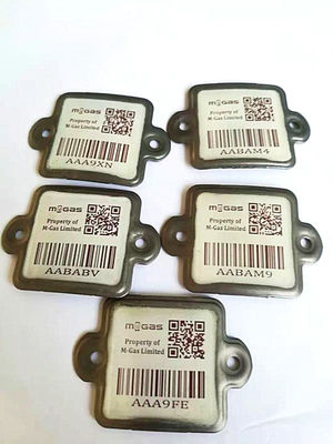 Ketahanan Kimia Barcode Silinder LPG Keramik Logam