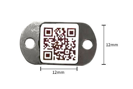 Tag Barcode LPG Cylinder Tracking Scartch Resistance 12mm * 12mm