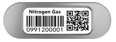 Perlindungan UV Industri Gas Silinder Barcode Ball Type Oil Proof