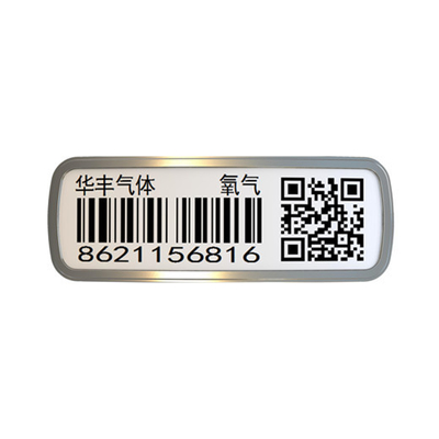 Perlindungan UV Industri Gas Silinder Barcode Ball Type Oil Proof