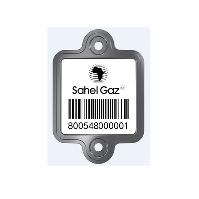 Pelacakan Silinder LPG Permukaan Halus Tag Barcode Keramik Stainless Steel