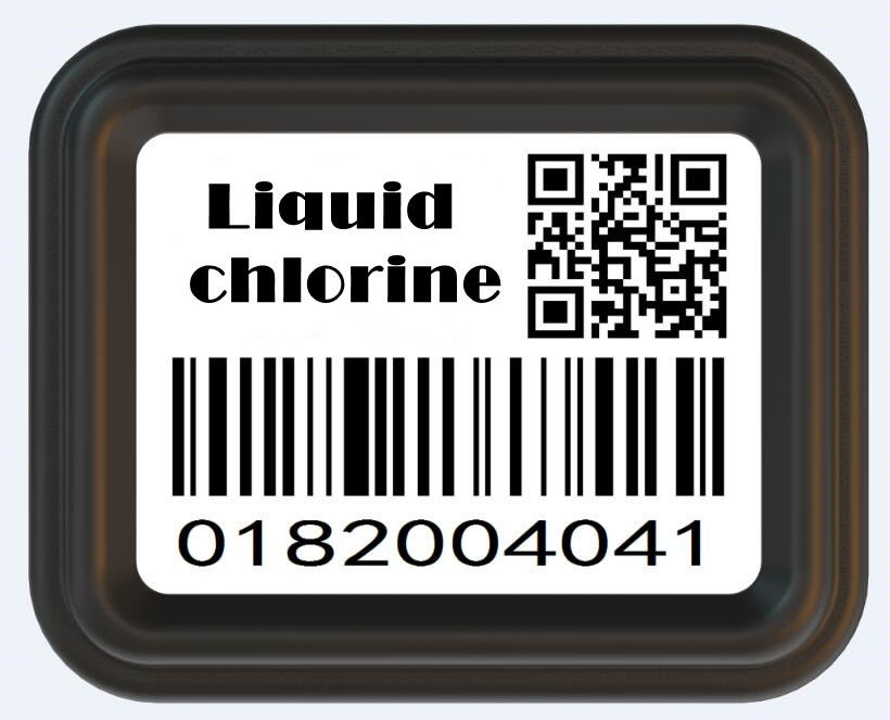 Botol Gas Liquid Chlorine Cylinder Barcode Ketahanan Korosi