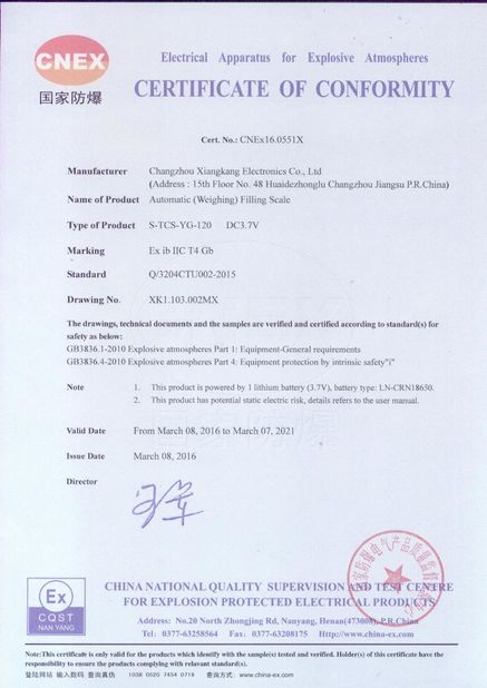 Cina Xiangkang Electronic Co., Ltd. Sertifikasi